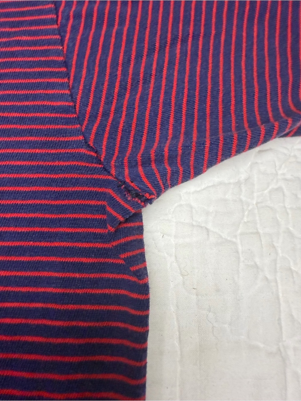 VTG 70s Champion Florida State Single Stitch Blue Bar Striped T Shirt USA MED - Picture 6 of 12